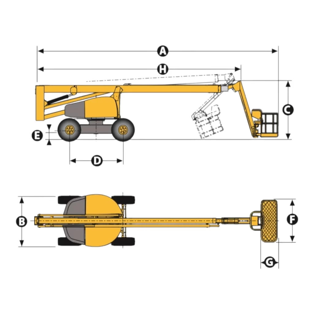 Manlift Diésel 25.6 m HAULOTTE HA260PX 2